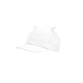 Gorra Bebé en blanco con orejitas