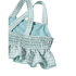 Bikini Cuadro Vichy Azul Grisáceo y Blanco