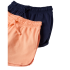 Pack 2 Pantalones Cortos Algodón Naranja/ Azul Marino