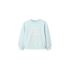 Sudadera Azul Claro Letras Blancas Relieve