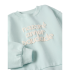 Sudadera Azul Claro Letras Blancas Relieve