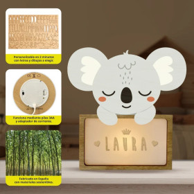 Lámpara Led Infantil Personalizada - Modelo Koala