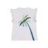 Camiseta Blanca Estampado Palmera