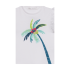 Camiseta Blanca Estampado Palmera
