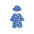 Pelele Baño para bebé con gorro a juego