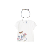Camiseta Manga Corta Niña Bicicleta con Diadema a Juego