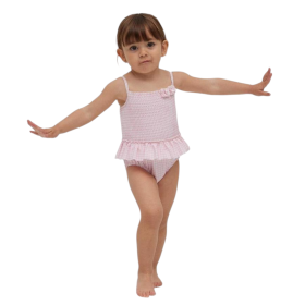 Bañador Bebé Rosa Cuadritos vichy