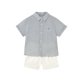 Conjunto Bermuda y Camisa Vestir Bebé