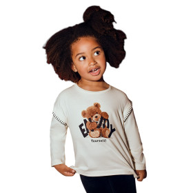 Camiseta Niña estampado oso Mayoral
