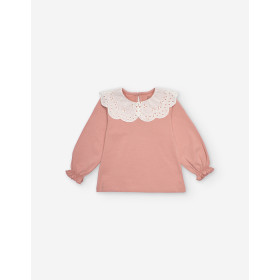 Camiseta con cuello bordado para Bebé