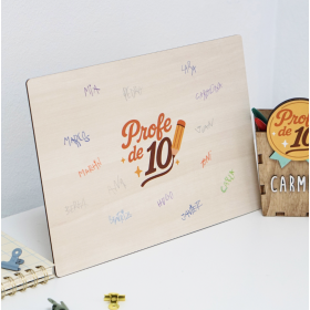 Placa Firmas "Profe de 10"