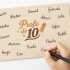 Placa Firmas "Profe de 10"