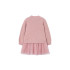 Vestido tricot combinado niña