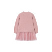 Vestido tricot combinado niña