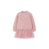 Vestido tricot combinado niña