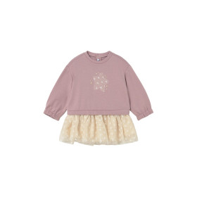 Vestido combinado tul estrella bebé