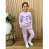 Chándal Stitch y Angel color rosa