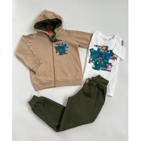 Chándal + camiseta de Minecraft