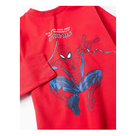 Camiseta Spiderman Manga Larga color rojo