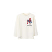 Camiseta Spiderman Manga Larga color marfil