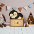 Lámpara Led Infantil Personalizada - Modelo Pingüino