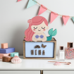 Lámpara Led Infantil Personalizada Modelo Sirena
