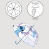 Paraguas Stitch Manual Adulto