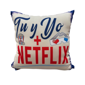 Cojín "Tú y yo + NETFLIX"