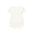 Conjunto peto tricot y blusa recién nacida