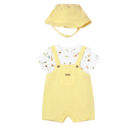 Pelele peto simulado con gorro recién nacido