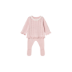 Conjunto polaina y jersey tricot recién nacida