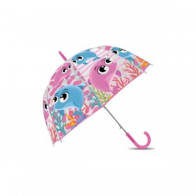 Guarda-chuva transparente Golfinho 48cm manual