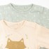 Pack 2 camisetas de algodón para bebé