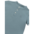 Polo azul cuello mao