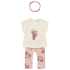 Conj. leggings estampado cerezas con diadema