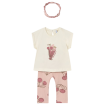 Conj. leggings estampado cerezas con diadema