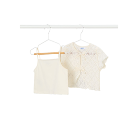 Camiseta 2 piezas crochet