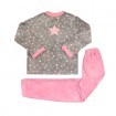 Pijama coralina com estampa de estrelas