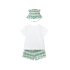 Conjunto infantil de pantalón corto, camiseta y y gorro