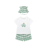 Conjunto infantil de pantalón corto, camiseta y y gorro