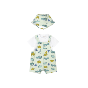 Conjunto peto y gorro punto