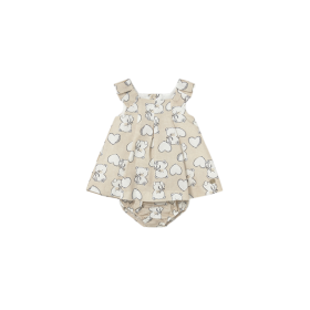 Vestido lino estampado