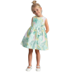Vestido Ceremonia niña estampado verde