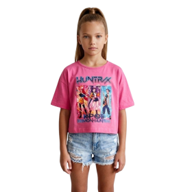 Camiseta Kpop Rosa tipo top