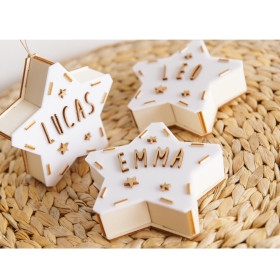 Mini Estrella Personalizada con Luz Led