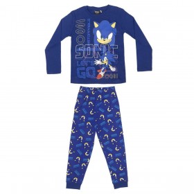 Pijama longo de algodão Sonic