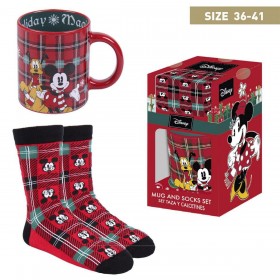 Set presente xícara e meias Mickey