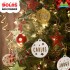 Bola navidad nombre personalizado blanco