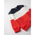 Sweatshirt tricolor com patch na manga