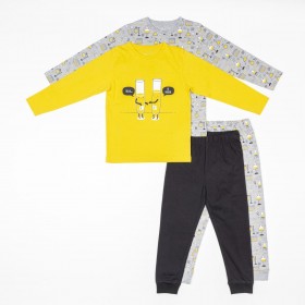 Pacote de 2 Pijamas de algodão com motivos científicos